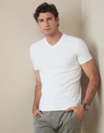 Stretch-T cuello V for hombre